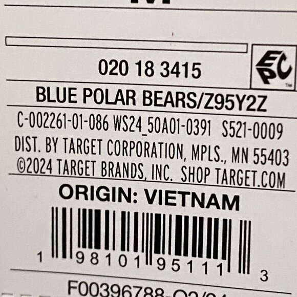 Target Polar Bear Soft Holiday Matching Family Pajama Set Wondershop™ Blue Med - Picture 11 of 11